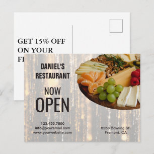 Luxury Catering Marketing Postcard 