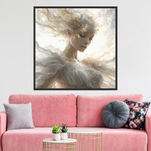 Luxury Celestial Feminine Art Canvas Print