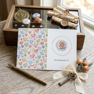 Luxury Celestial Rose Foil Greeting Card - Persona