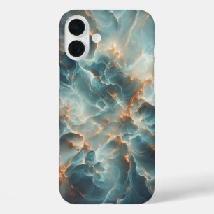 Luxury Celestial Teal Marble Phone Case - Radiant 