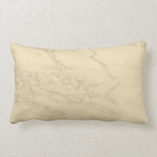 Luxury Champagne Gold Glitter Marble Cotton Lumbar Cushion