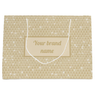 Luxury champagne pattern large gift bag