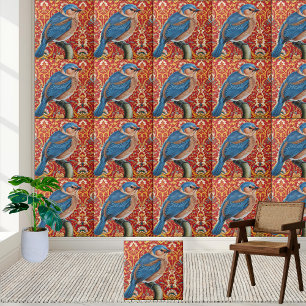 Luxury Chinoiserie Bird Tile