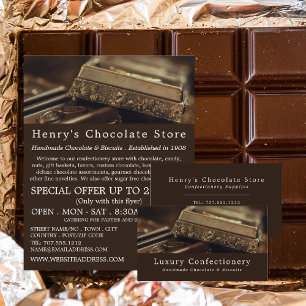 Luxury Chocolate, Confectionery Supplies Business Card