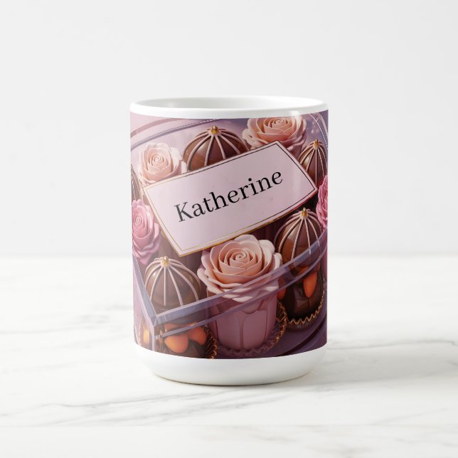 Luxury Chocolate Gift Box with Custom Name Coffee Mug (Center)