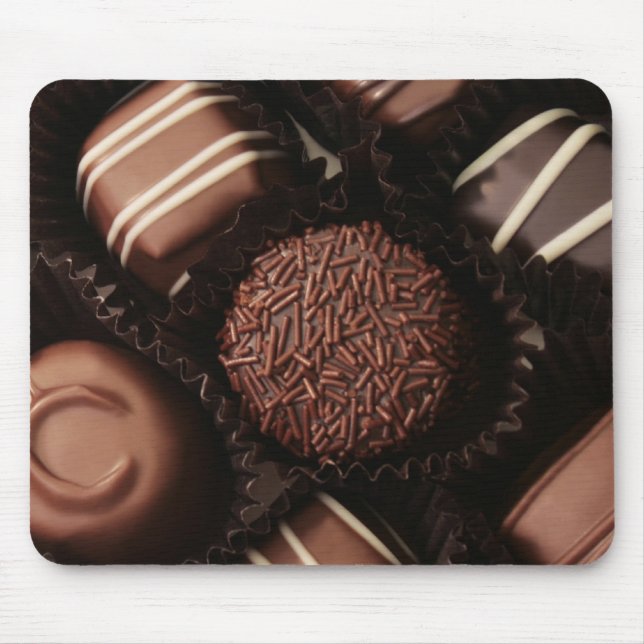 luxury chocolates close up mouse pad (Front)