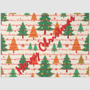 Luxury Christmas Christmas Trees Festive Tissue Paper