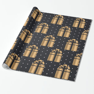 Luxury Christmas gold pattern Wrapping Paper
