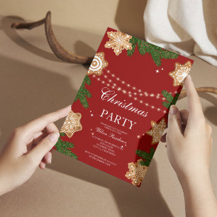 luxury christmas invitation
