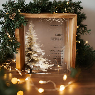 Luxury Christmas Party Acrylic Invitations
