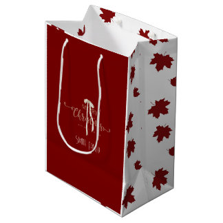 Luxury Christmas Personalised Merry Christmas Medium Gift Bag