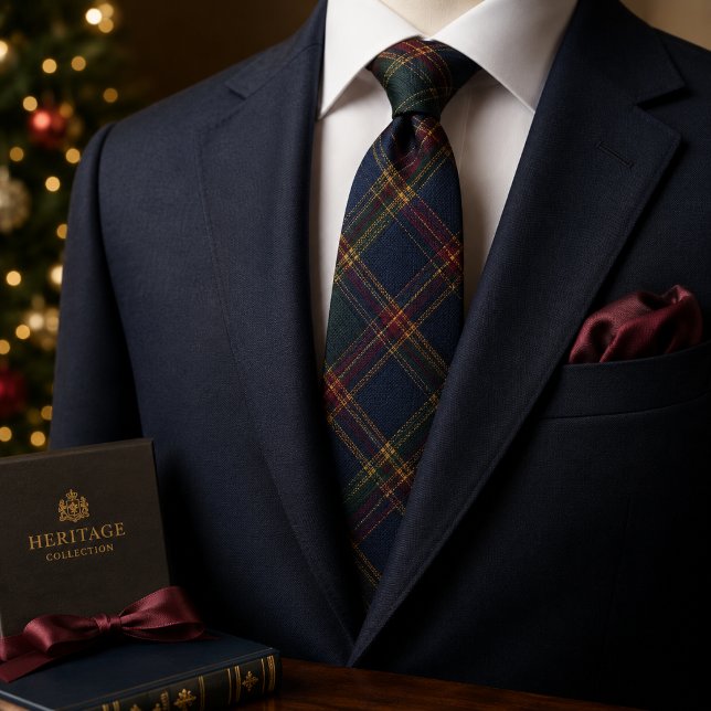 Luxury Christmas Tartan Plaid Tie (Creator Uploaded)
