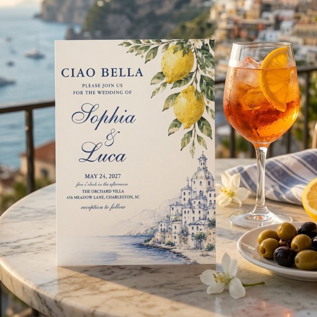 Luxury Ciao Bella Amalfi Coast   Invitation (Creator Uploaded)