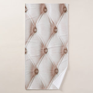 Luxury classic leather texture,old rose colour bath towel