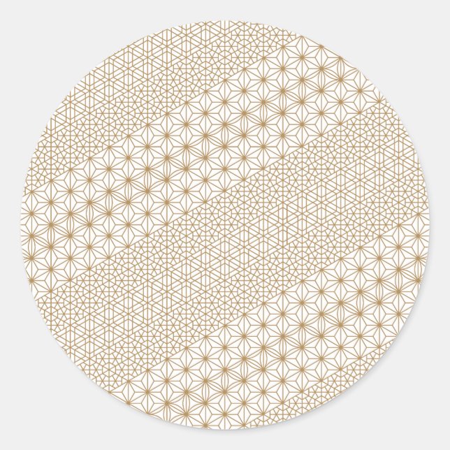 Luxury Classic Round Sticker (Front)