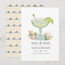 Luxury Coastal Chic Lime Cocktail Seashell Wedding