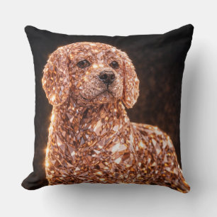 Luxury Cockapoo Art Pillow Elegant Dog Decor