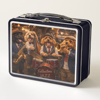 Luxury Cockapoo Jazz Band Metal Lunch Box