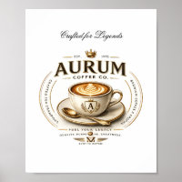Luxury Coffee Wall Art Print