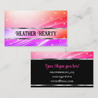 Luxury Colourful Rainbow Glitzy Stars Liquid Silve