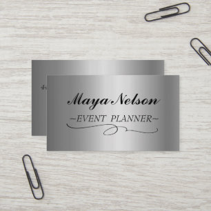  Luxury Cool Silver Sparkly Business Card
