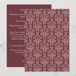 Luxury Coordinated wedding Invitation - Silk Vows