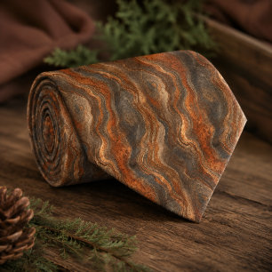Luxury Copper Patina Rustic Wedding Tie