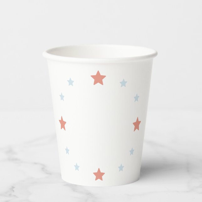 Luxury Cosmic Star Galaxy Wrapping Paper. Paper Cups (Front)