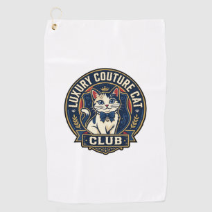 Luxury Couture Cat Cat Mum Gift Idea - Luxury Cout Golf Towel