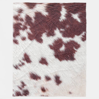  Luxury Cowhide Animal Skin Print  Fleece Blanket