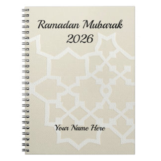 Luxury Cream White Textured Notebook