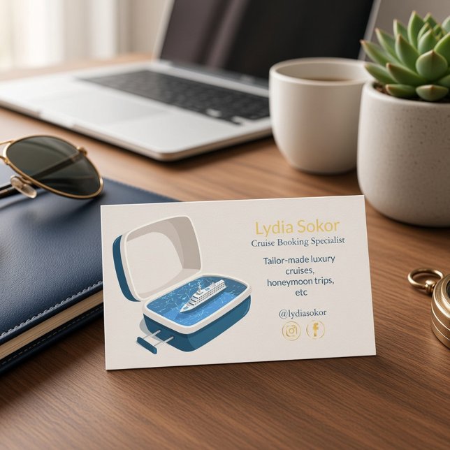 Luxury Cruise Booking Business Card (Creator Uploaded)