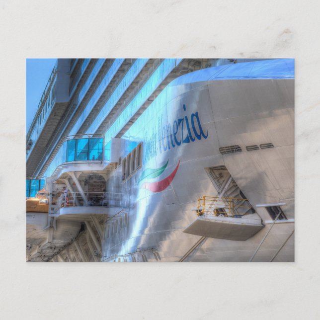 Luxury Cruise Ship Bow Holiday Postcard (Front)