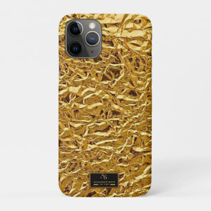 Luxury Crumpled Gold Foil Texture Elegant Metallic Case-Mate iPhone Case