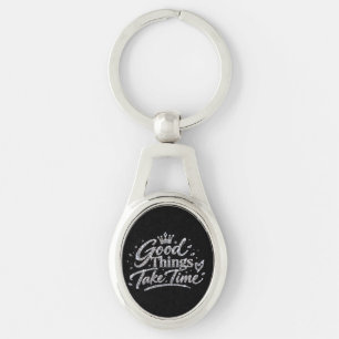 Luxury Crystal Crown Quote Key Ring