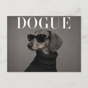 Luxury Dachshund Dog Portrait Postcard