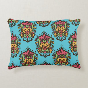 Luxury Damask flower seamless pattern. Floral Vint Decorative Cushion