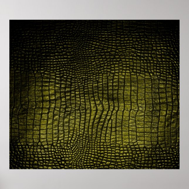 Luxury dark crocodile texture poster (Front)
