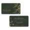 Luxury dark green elegant faux gold foil foliage