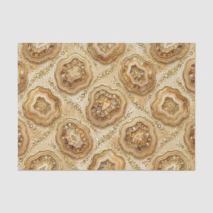 Luxury Decoupage   Camel + Gold Agate Geode Tissue Paper
