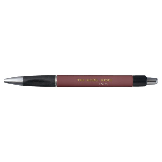 Luxury Deep Burgundy & Gold Parisian Chic Custom P (Front)