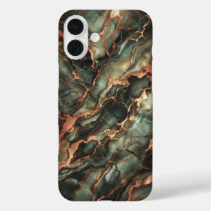 Luxury Deep Emerald Marble Phone Case - Elegant 
