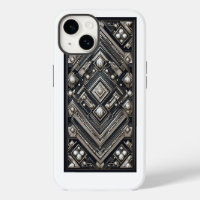 Luxury Diamond Cut Geometric Art Deco Pattern Gold