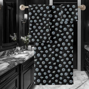 Luxury Diamond Gemstones Towel Set