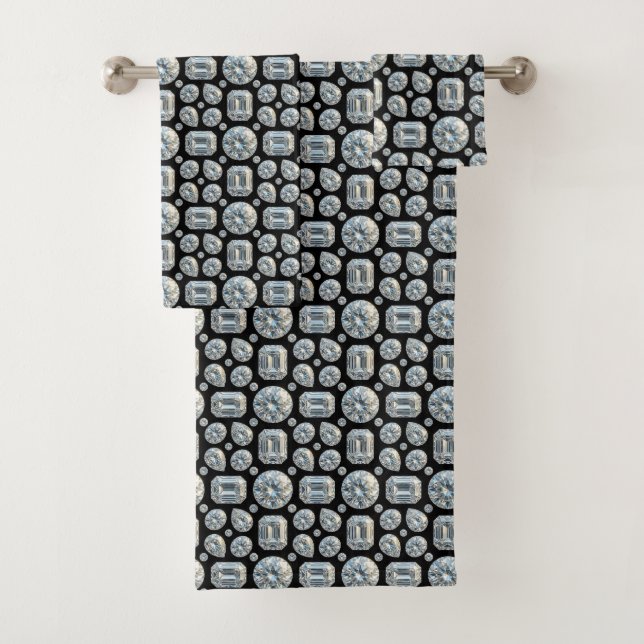 Luxury Diamond Gemstones Towel Set (Insitu)