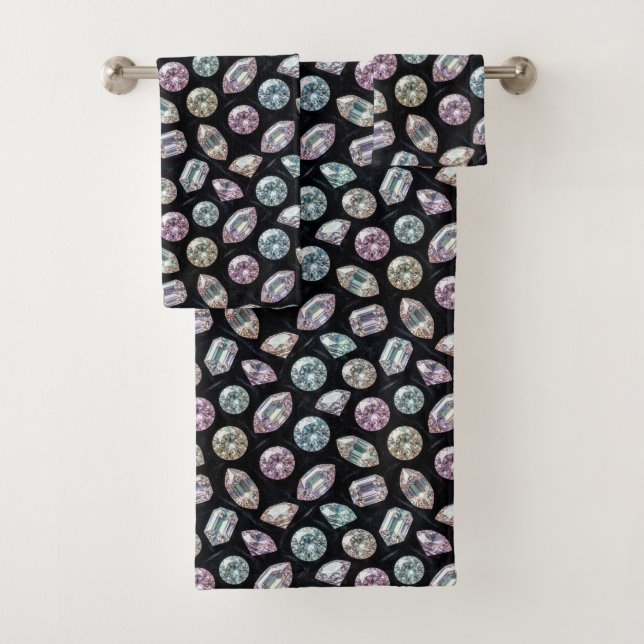 Luxury Diamond Gemstones Towel Set (Insitu)
