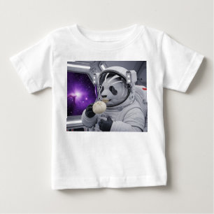 Luxury Diamond Panda Pendant in Platinum Baby T-Shirt