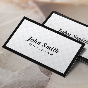 Luxury Diamond Quilt Optician Business Card