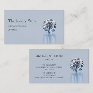 Luxury Diamonds Jeweler Jewelry Store Business Card