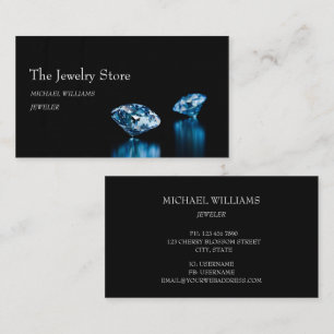 Luxury Diamonds Jeweller Jewellery Store Business Card